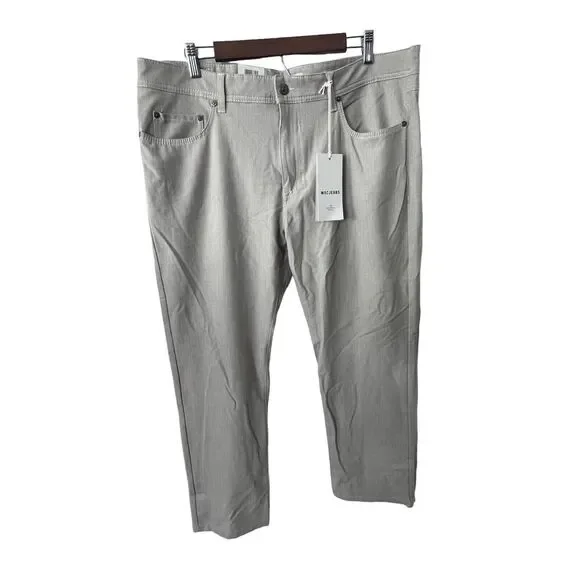 MAC Jeans Arne Modern Straight Mid-Rise Stretch Tan Denim Mens 40x30 MSRP $175 - Picture 4 of 14